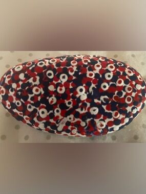Hand painted rock. Acrylic paint. July 4th. Red, White & Navy